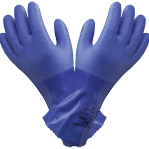 Showa PVC-handske oliebest. blå heldyp 660-8