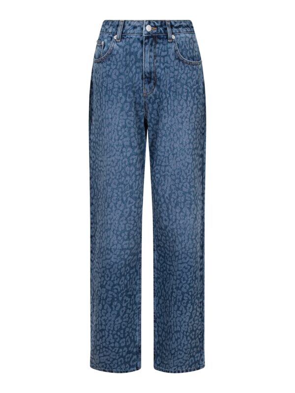 Simona Fade Leo straight leg jeans - blå