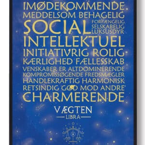 Stjernetegn vægten blå