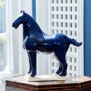 Tang skulptur blå M