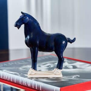 Tang skulptur blå S