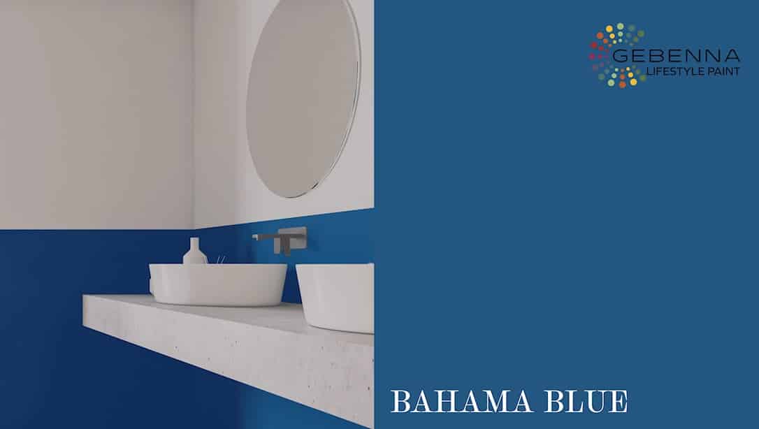 Vådrumsmaling Glans 25: Bahama Blue 2,7 liter