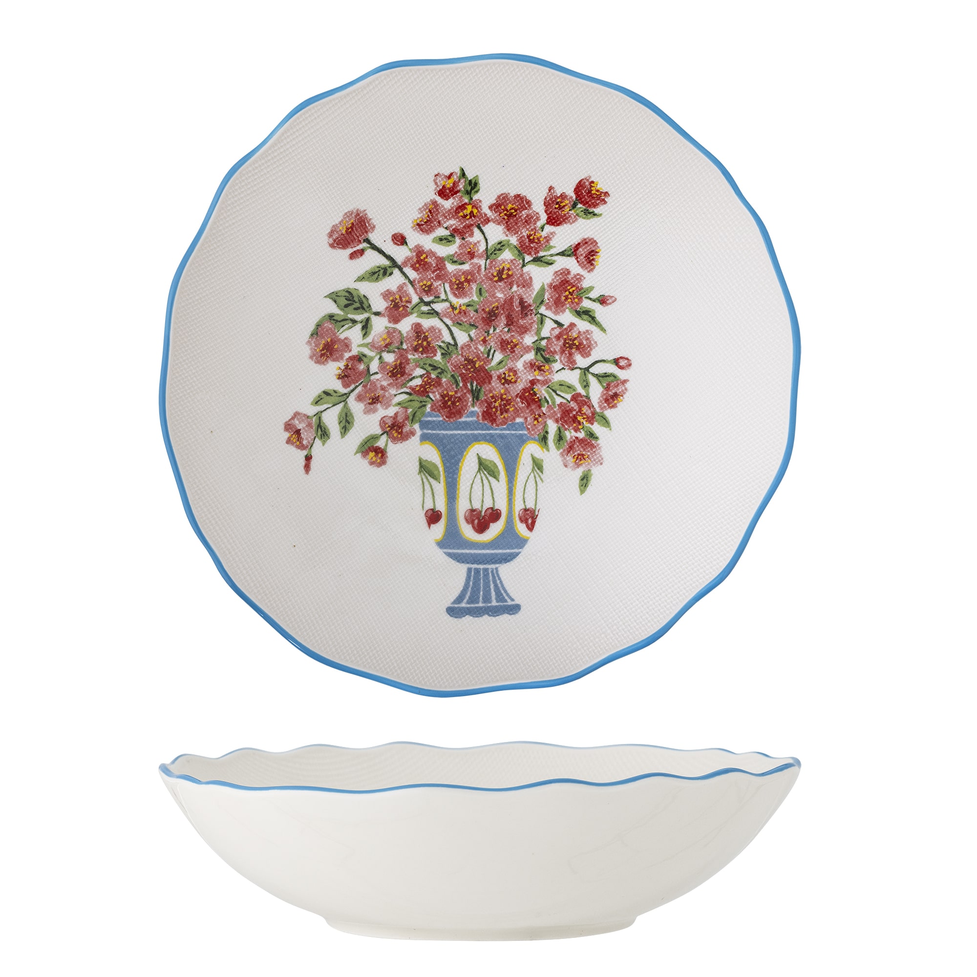 BLOOMINGVILLE Dorothy skål - blå stentøj (Ø28)