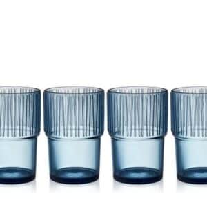 Bitz Kusintha Caféglas 38cl 4 stk blå