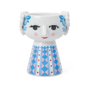 Bjørn Wiinblad Eva lysestage H9,5 cm Blå