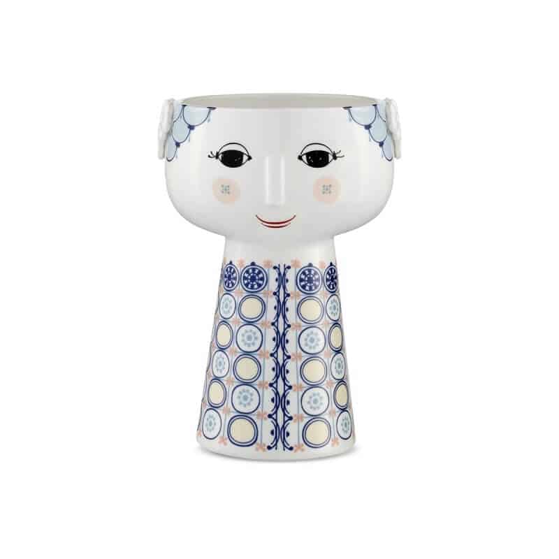 Bjørn Wiinblad Eva vase H18,5 cm blå