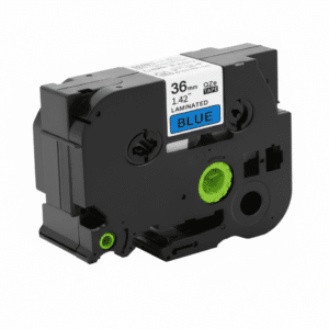 Brother Tze-561 Tape Sort tekst på blå tape 36mm x 8m Uoriginal