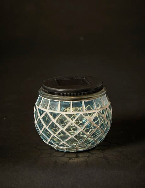 Da'core Solcelle bordlys mosaik blå