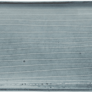 Dekorations- og serveringsfad Broste Copenhagen Nordic Sea stentøj blå 35 x 12,5 x 2,5 cm