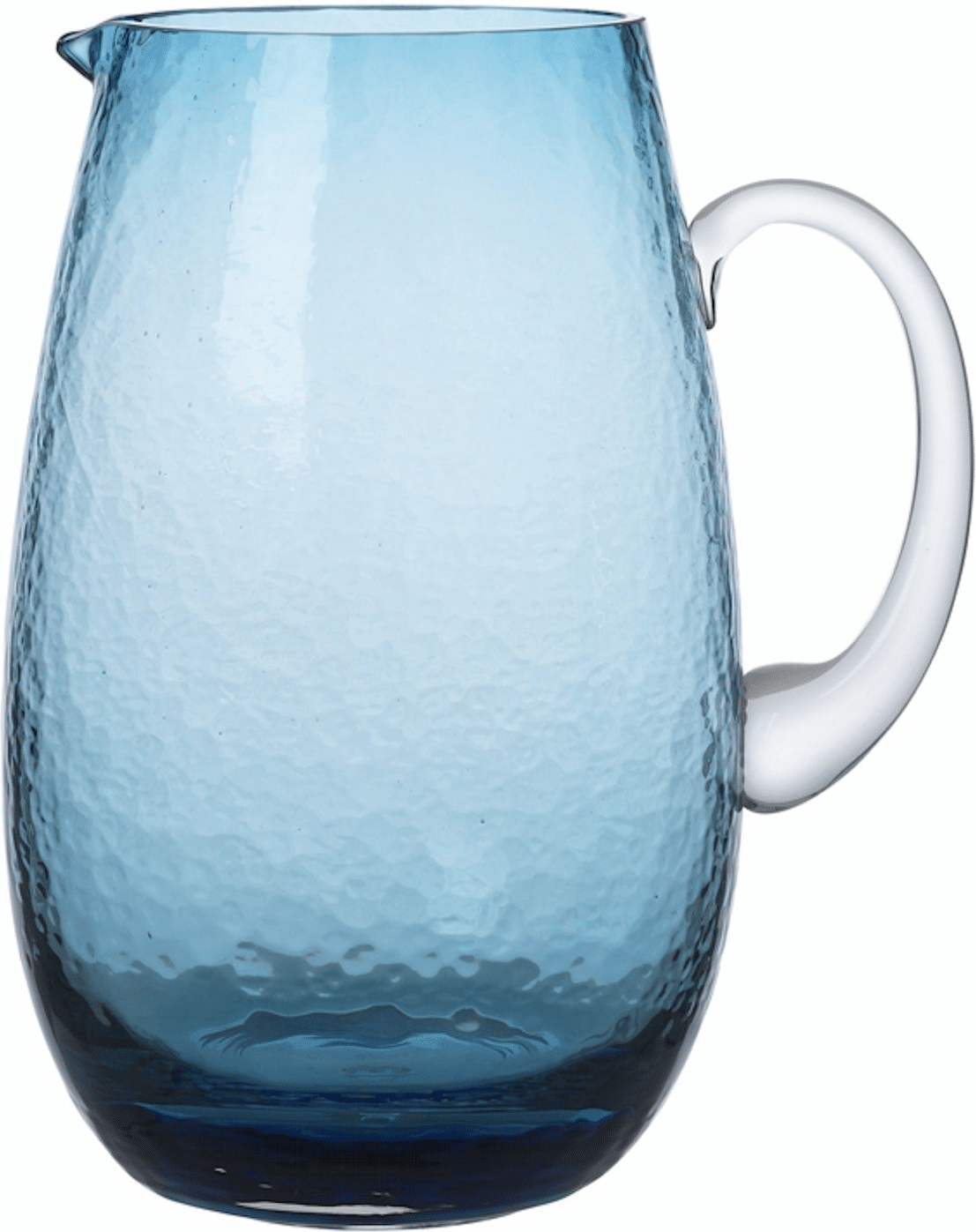 Drikkekande Broste Copenhagen Hammered glas blå 2 L elegant bordservering