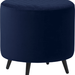 Fodskammel/Ottoman Nordique Design Ottowa Blå Fløjl H45 x B45 x D45 cm