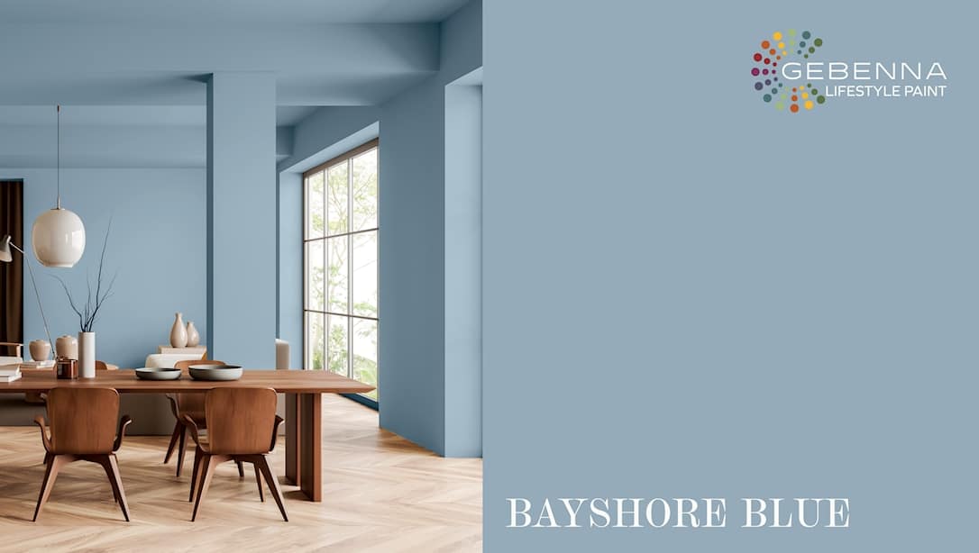 Gebenna Vægmaling: Bayshore Blue 2,7 liter