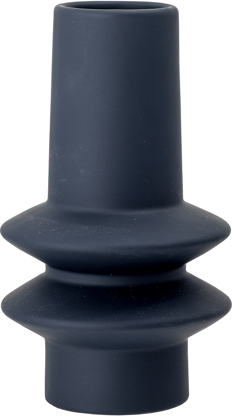 Gulvvase Bloomingville Isold stentøjsvase med mat latex glasur Ø12,5 x H22 cm blå