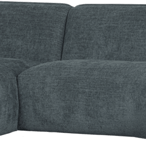 Hjørnesofa venstrevendt WOOOD Polly, blå-grøn polyester, L278xD150 cm