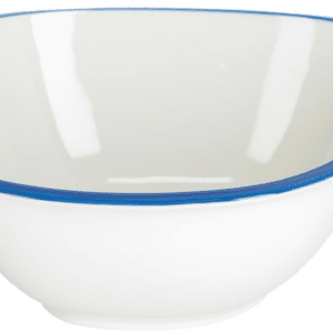 Keramikskål Kave Home Odalin - Blå/Hvid porcelæn, nordisk design, opvask- & mikroovnssikker