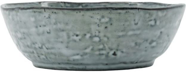 Keramisk serveringsskål House Doctor Rustic grå/blå Ø14 x H4,5 cm