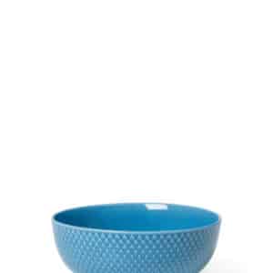 Lyngby Porcelæn - Rhombe Color Skål, blå ø15,5 cm