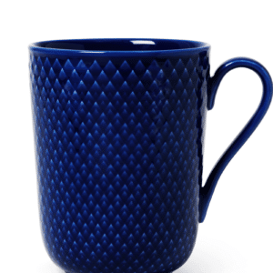 Lyngby Porcelæn Rhombe Color krus med hank 33 cl Mørk Blå