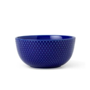 Lyngby Porcelæn Rhombe Color skål 13 cm mørk blå