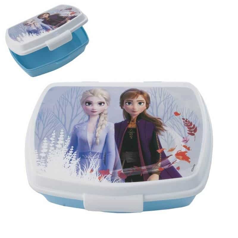Madkasse Frost med Anna og Elsa hvid/blå