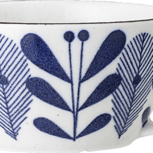 Porcelænskop Creative Collection Camellia blå Ø10,5 cm 300 ml håndlavet botaniske motiver