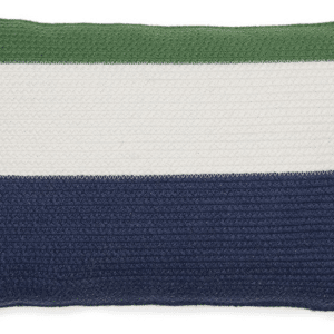 Pudebetræk Kave Home Saigua 30x50 cm blå/hvid/grøn håndvævet genanvendt PET