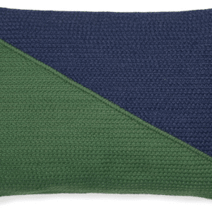 Pudebetræk/pudeovertræk Kave Home Saigua blå/grøn 100% genanvendt PET 30x50 cm