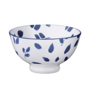 Risskål m. blå blade - Ø11,6 cm