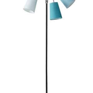 Salsa Trafiklys gulvlampe Sort med blå skærme