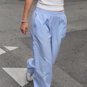 Savannah x Sistie - Blå Bukser Med Striber - S