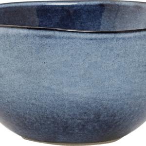 Skål Bloomingville Sandrine stentøj blå Ø15 x H8 cm 700 ml