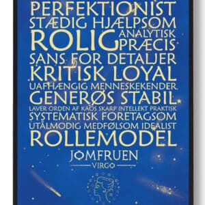 Stjernebillede jomfruen blå