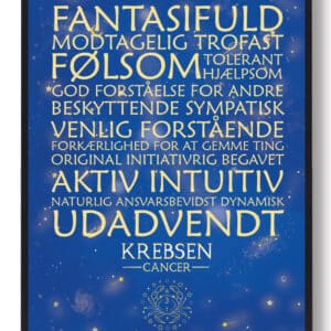 Stjernebillede krebsen blå