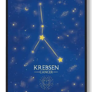 Stjernebillede krebsen - blå