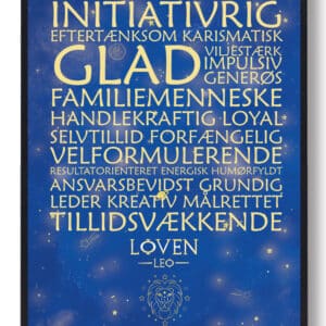 Stjernebillede løven blå