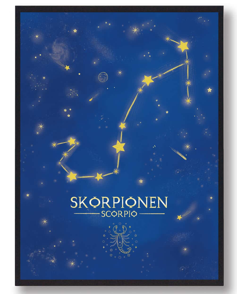 Stjernebillede skorpionen - blå