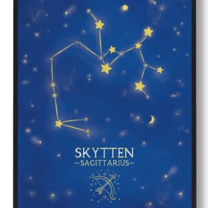 Stjernebillede skytten - blå