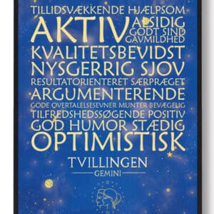 Stjernebillede tvillingen blå