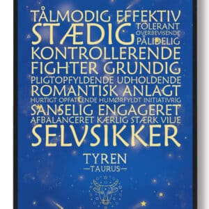 Stjernebillede tyren blå