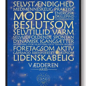 Stjernebillede vædderen blå