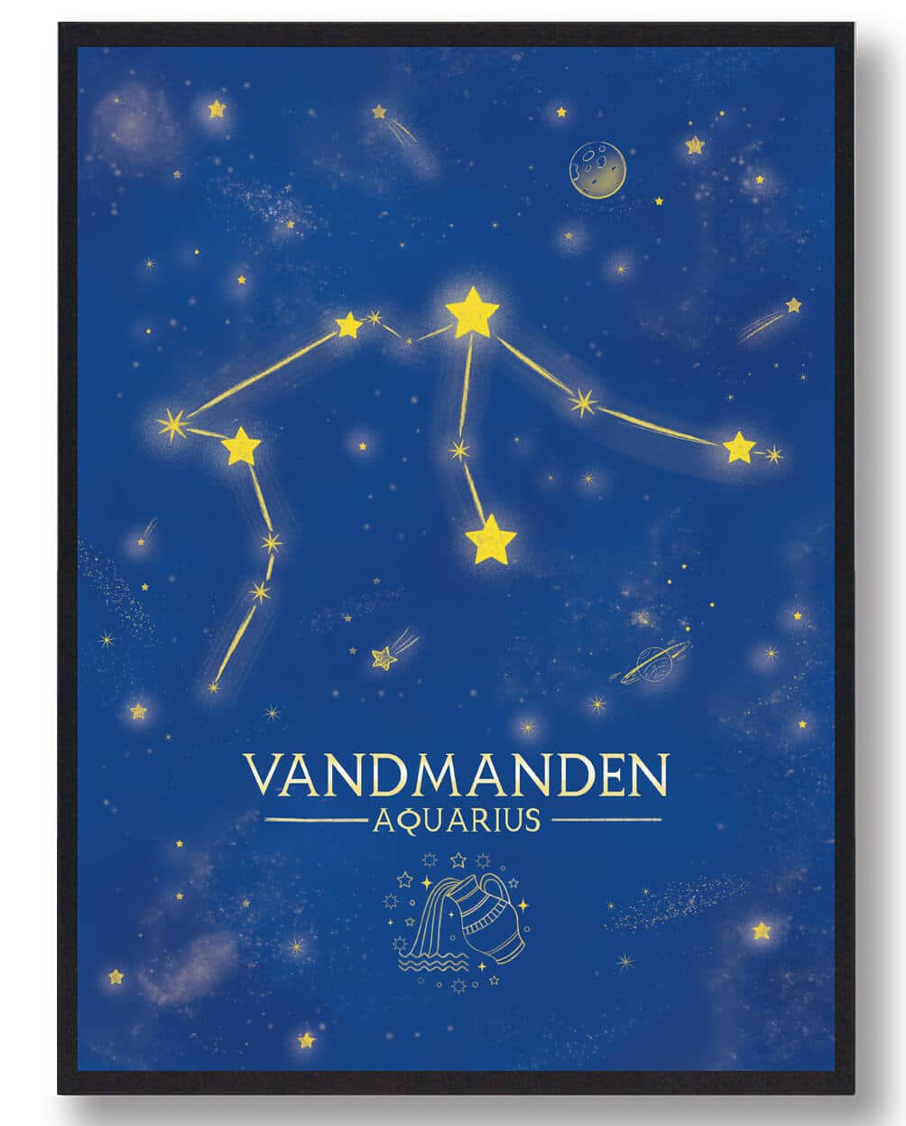 Stjernebillede vandmanden - blå