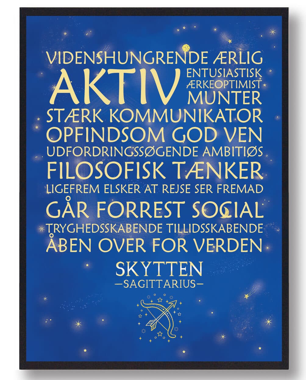 Stjernetegn skytten blå