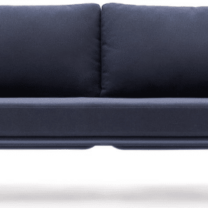 Udendørs 3-personers sofa Kave Home Sedalis aluminium loungesofa B210 mørk blå