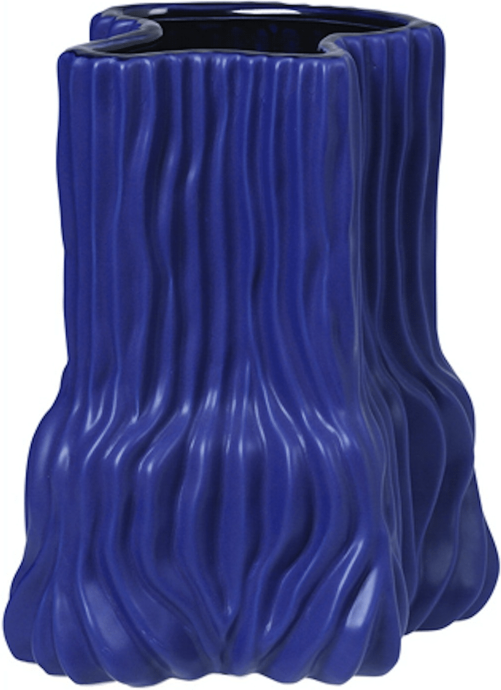 Vase Broste Copenhagen Magny stentøjsvase blå H23,5 x B18,5 x L19 cm