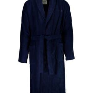 BISON Klassisk frottébadekåbe i blå til herre