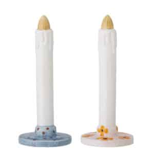 BLOOMINGVILLE Heida deko figurer - blå stentøj (sæt af 2)