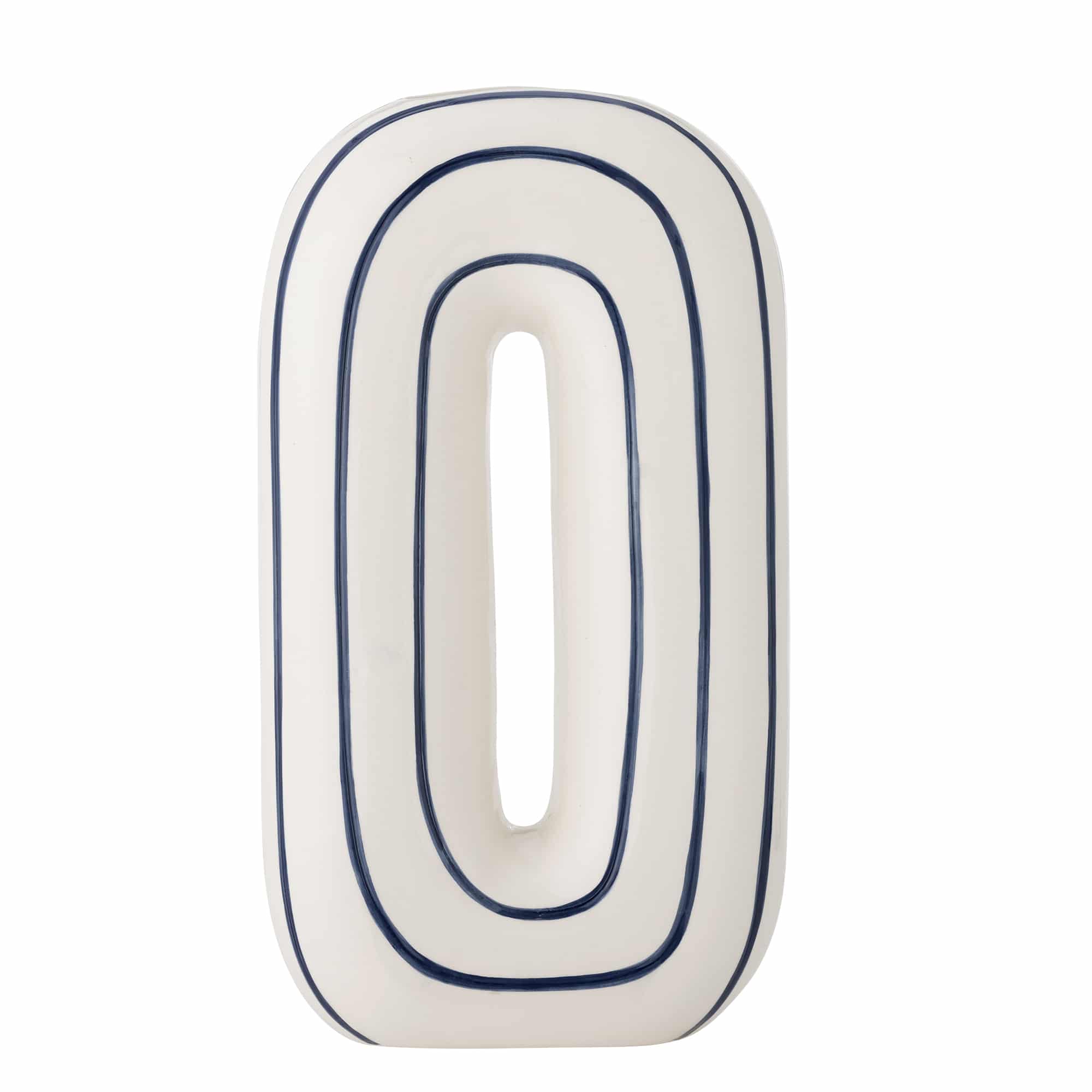 BLOOMINGVILLE Mae vase - blå keramik (H:32)