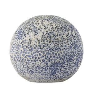 BLOOMINGVILLE Reese udendørs dekorations kugle, rund - blå terrakotta (Ø25)
