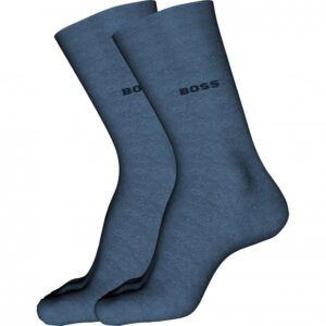 BOSS 2pak bomuldsstrømper i blå til herre