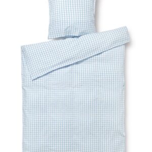 Bæk&Bølge sengetøj - lyseblå/hvid